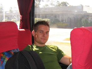 Oft gesehenes Bild: Im Monash-Shuttlebus