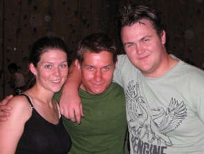 Mit Bridget und Jarrod in der Kletterhalle