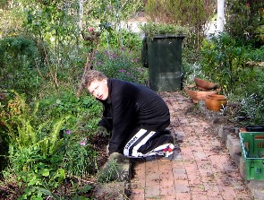 Michi, der Garden worker